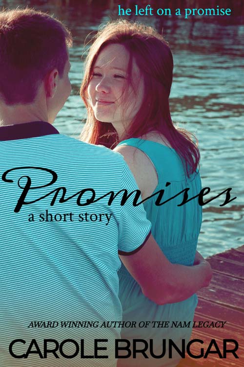 Short Story - Promises 1 Finding Us romance novel book cover.
